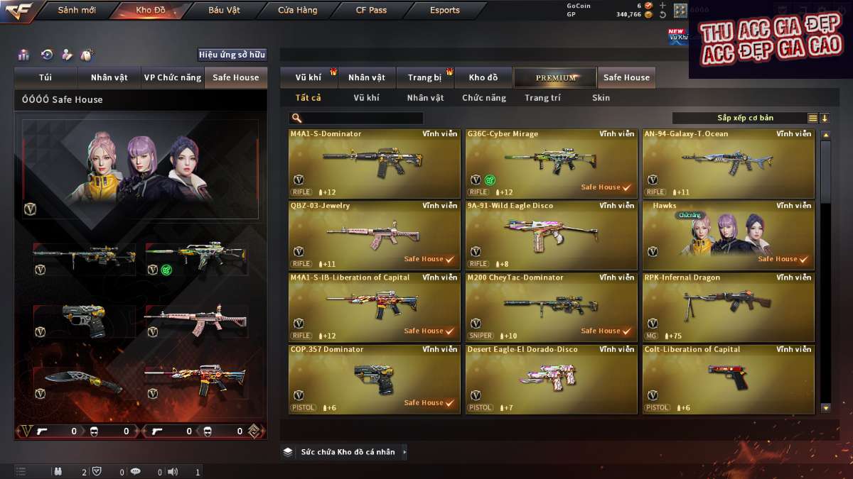 shop acc cf uy tin gia re
